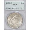 1882-S $1 MS65 PCGS. PCGS Population (14060/4280).