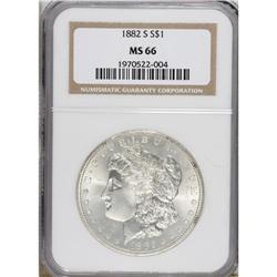 1882-S $1 MS66 NGC. NGC Census: (5020/1247). PCGS