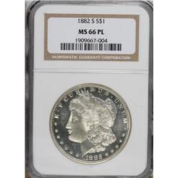1882-S $1 MS66 Prooflike NGC. NGC Census: (158/15)