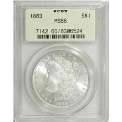 1883 $1 MS66 PCGS. PCGS Population (669/53). NGC C