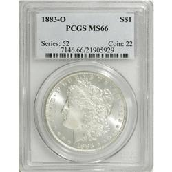 1883-O $1 MS66 PCGS. PCGS Population (536/28). NGC
