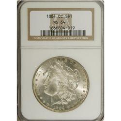 1884-CC $1 MS64 NGC. NGC Census: (5291/3891). PCGS