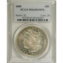 1885 $1 MS65 Deep Mirror Prooflike PCGS. PCGS Popu