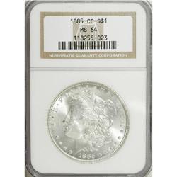1885-CC $1 MS64 NGC. NGC Census: (2398/1812). PCGS