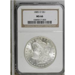 1885-O $1 MS66 NGC. NGC Census: (3210/392). PCGS P