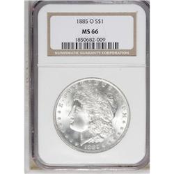 1885-O $1 MS66 NGC. NGC Census: (3210/392). PCGS P