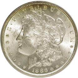 1886 $1 MS63 PCGS. PCGS Population (19732/42777).