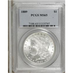 1889 $1 MS65 PCGS. PCGS Population (1276/144). NGC
