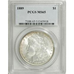 1889 $1 MS65 PCGS. PCGS Population (1276/144). NGC