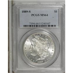 1889-S $1 MS64 PCGS. PCGS Population (1699/536). N