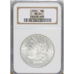 1890 $1 MS64 NGC. NGC Census: (3063/225). PCGS Pop