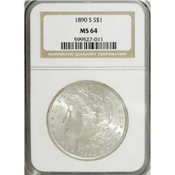 1890-S $1 MS64 NGC. NGC Census: (1714/320). PCGS P