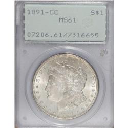 1891-CC $1 MS61 PCGS. PCGS Population (769/8583).