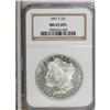 Image 1 : 1891-S $1 MS63 Deep Mirror Prooflike NGC. NGC Cens