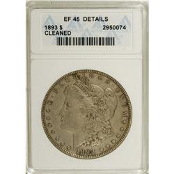 1893 $1 --Cleaned--ANACS. XF45 Details. NGC Census: