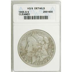 1895-S $1 --Cleaned--ANACS. VG8 Details. NGC Census