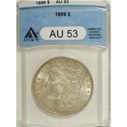 1899 $1 AU53 ANACS. NGC Census: (9/5187). PCGS Pop