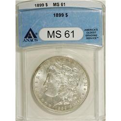 1899 $1 MS61 ANACS. NGC Census: (152/4863). PCGS P
