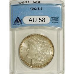 1902-S $1 AU58 ANACS. NGC Census: (88/1602). PCGS