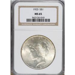1923 $1 MS65 NGC. NGC Census: (22428/1390). PCGS P