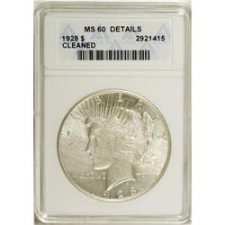1928 $1 --Cleaned--ANACS. MS60 Details. NGC Census: