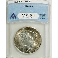 1928-S $1 MS61 PCGS. PCGS Population (152/3571). N