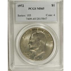 1972 $1 Type Three MS65 PCGS. PCGS Population (290
