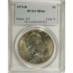 1973-D $1 MS66 PCGS. PCGS Population (218/10). NGC