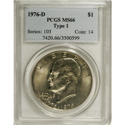 1976-D $1 Type One MS66 PCGS. PCGS Population (189