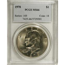 1978 $1 MS66 PCGS. PCGS Population (245/5). NGC Ce
