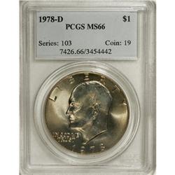 1978-D $1 MS66 PCGS. PCGS Population (229/1). NGC
