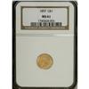 Image 1 : 1857 G$1 MS61 NGC. NGC Census: (209/318). PCGS Populat