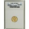 1870 G$1 --Cleaned, Plugged--ANACS. AU50 Details. N