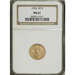 1926 $2 1/2 MS61 NGC. NGC Census: (1597/9674). PCG