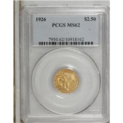 1926 $2 1/2 MS62 PCGS. PCGS Population (2370/4823)