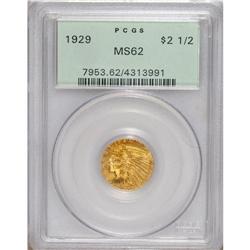 1929 $2 1/2 MS62 PCGS. PCGS Population (3147/3856)