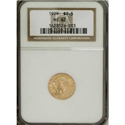 1929 $2 1/2 MS62 NGC. NGC Census: (4944/5575). PCG