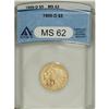 1909-D $5 MS62 ANACS. NGC Census: (7138/7236). PCG