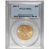 Image 3 : 1881-S $10 MS62 PCGS. PCGS Population (236/20). NGC Ce