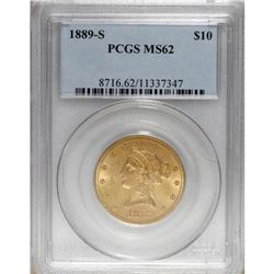 1889-S $10 MS62 PCGS. PCGS Population (280/197). N