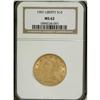 1907 $10 MS62 NGC. NGC Census: (6621/4971). PCGS P