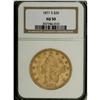1871-S $20 AU50 NGC. NGC Census: (131/872). PCGS P