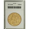 1877-S $20 AU50 ANACS. NGC Census: (15/1513). PCGS