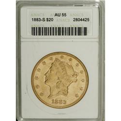1883-S $20 AU55 ANACS. NGC Census: (32/1352). PCGS