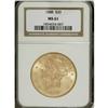 1888 $20 MS61 NGC. NGC Census: (328/123). PCGS Pop