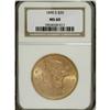 1890-S $20 MS60 NGC. NGC Census: (134/879). PCGS P
