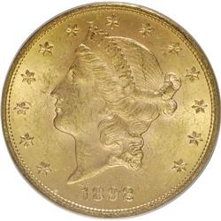 1892-S $20 MS62 PCGS. PCGS Population (955/509). NGC C
