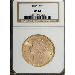 1895 $20 MS61 NGC. NGC Census: (4593/9189). PCGS P
