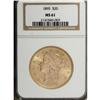 Image 1 : 1895 $20 MS61 NGC. NGC Census: (4593/9189). PCGS P