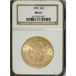 1895 $20 MS61 NGC. NGC Census: (4607/9199). PCGS P